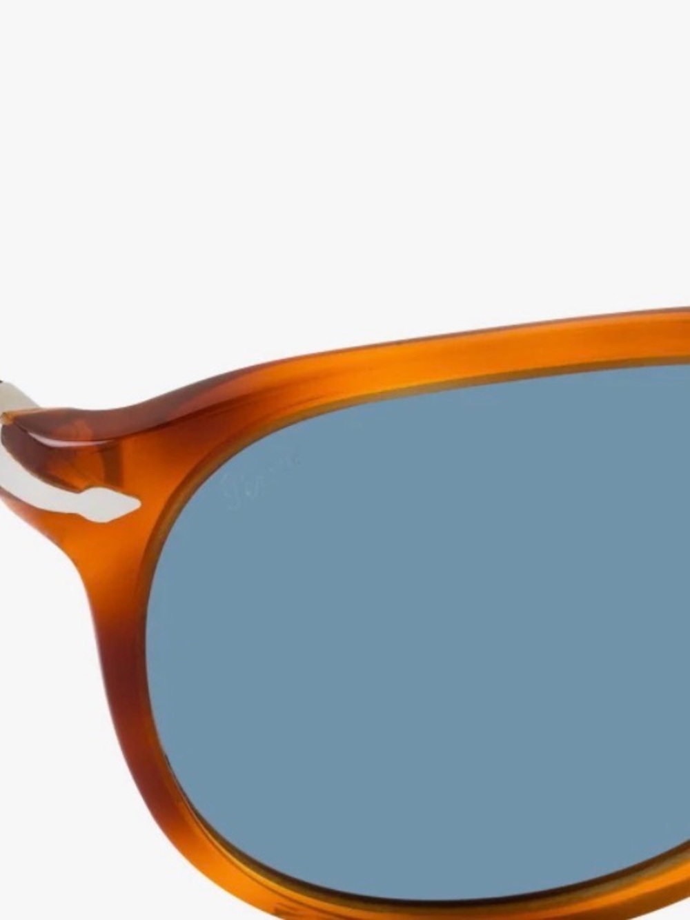 Persol Terra di Siena Tortoiseshell Sunglasses with Dark Blue Polarized Lenses - Picture 5 of 8